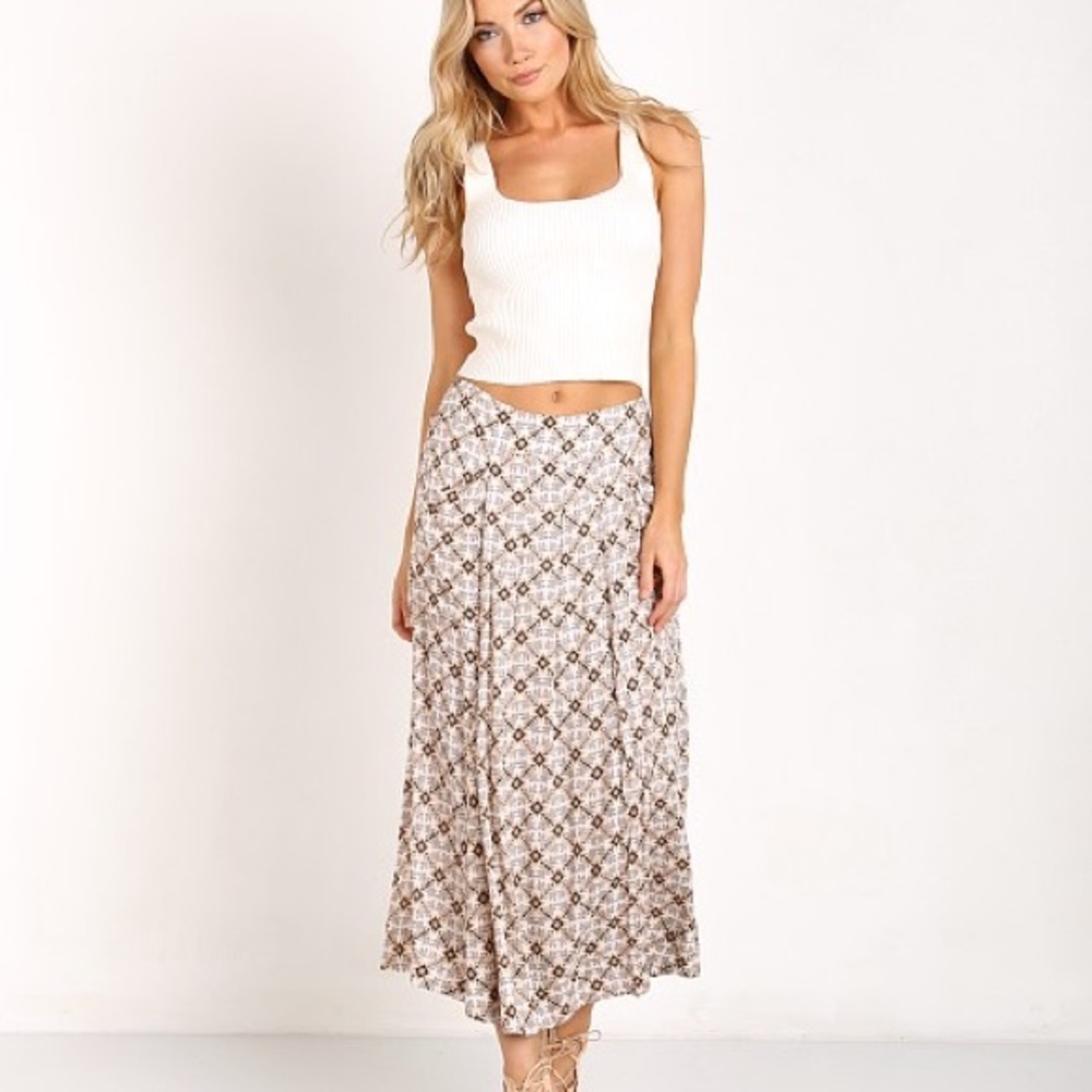 Free People Swept Away Printed Culottes